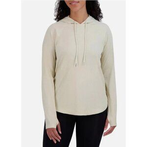 Sage CollectiveWomen's L  Tan Long-Sleeve Lightweight Hoodie Nylon/Spandex n1247
